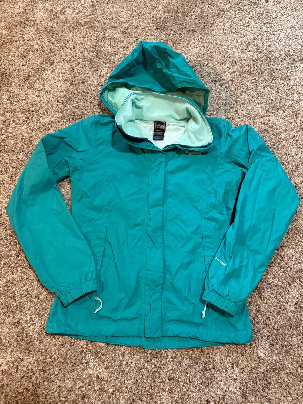 The North Face Women's Teal Hooded Shell Jacket